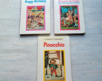 CHOICE Lenticular 3-D Puppet Storybook Vintage Children&#39;s Board Book