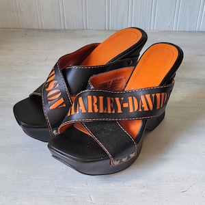 Harley davidson flip flops womens outlet