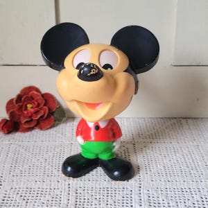 Vintage 1976 Mattel Mickey Mouse Chatter Chum Pull-String Talking Toy - Retro Disneyana Collectible