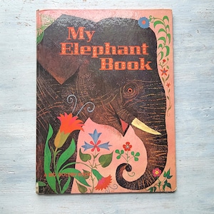 Vintage 1966 My Elephant Book Big Golden Book #A100100