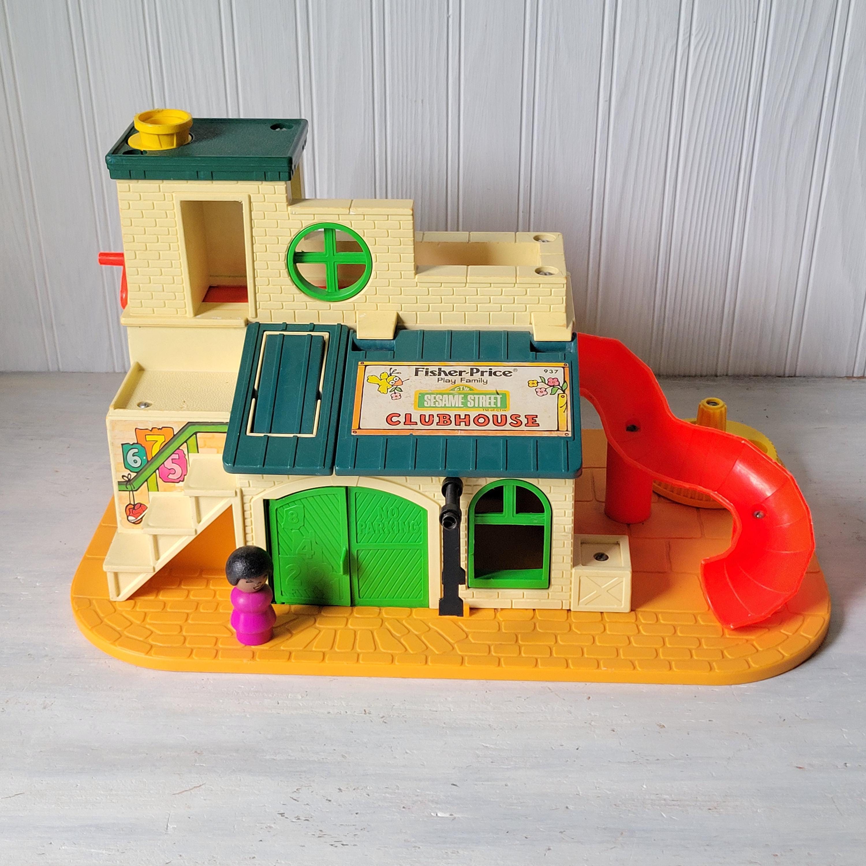 Clubhouse Old Sesame Street Toys Vintage Fisher Price Sesame