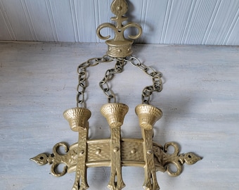Vintage Sexton Medieval Metal Candelabra Candle Holders Wall Decoration