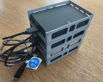 Stackable External Hard Drive Holders – Neat Storage & Cooling Racks