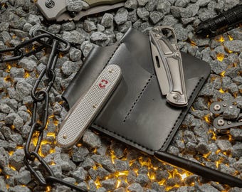 Groomsmen EDC Wallet, Custom Knife & Pen Holder, Personalized Tactical Pouch for Him