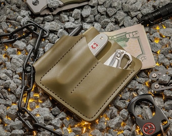 Father's Day EDC Organizer, Father Husband Gift, Personalized Dad Pocket Slip