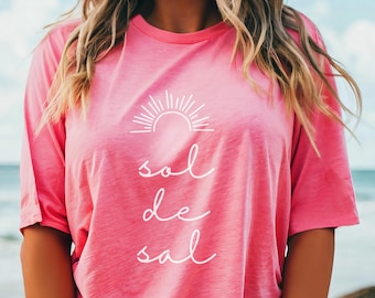 Chemise de plage Sol de Sal : t-shirt pour femmes en vacances d'été