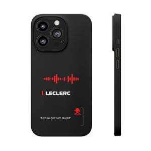 Charles Leclerc F1 Radio Slim Cases, Formula 1 Phone Case, Racing Fan Gift, Motorsport Accessories, Sports Fan Phone Cover