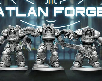Wai Toa - Roroa (Giants) (5-Unit Set) by Atlan Forge 40mm Base