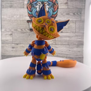 Articulated Cheshire Cat Figurine – Unique Creepy Wonderland Gift