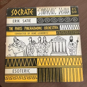 Erik Satie | Socrate Symphonic Drama | Counterpoint ES 510 | Paris Philharmonic | Pierre Colombo | Vintage Vinyl LP