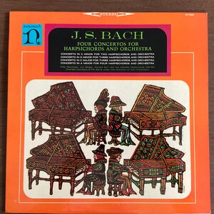 J.S. Bach – Four Concertos for Harpsichords and Orchestra | Nonesuch H-71019 | Vintage Stereo LP