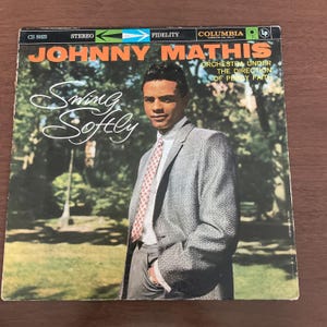 Johnny Mathis | Swing Softly | CS 8023 | Percy Faith Orchestra | 1958 Columbia Stereo LP | Vintage Vinyl Album