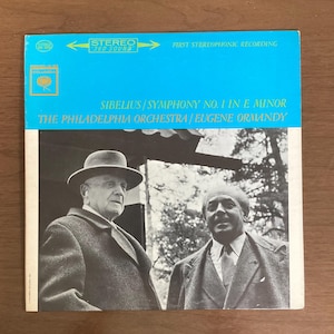 Sibelius Symphony No. 1 in E Minor | Eugene Ormandy | Philadelphia Orchestra | Columbia MS 6395 | Vintage Classical Vinyl