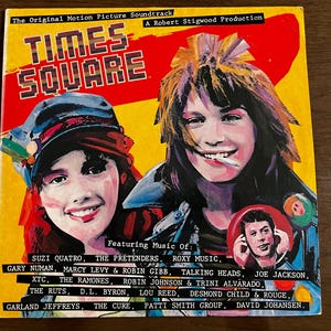 Vintage Vinyl - Various Artists: Times Square Soundtrack | 1980 New Wave, Punk Rock LP | 2x Vinyl, Gatefold | Electronic, Power Pop