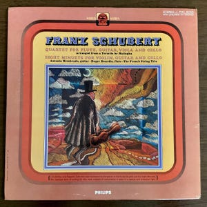 Franz Schubert Guitar Quartet & Eight Minutes | PHILIPS PHC 9025 | Roger Bourdin, Antonio Membrado | Vintage Classical Vinyl