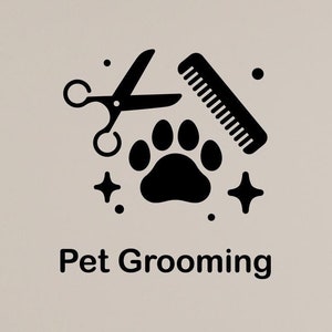 Wall Vinyl Decal Pet Grooming Salon Dog Interior Logo Decor Animal Care Washing Station Sticker ea4529