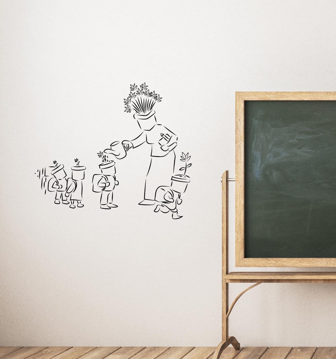 Teacher and Students Vinyl Wall Decal – Inspirational Classroom Wall ...