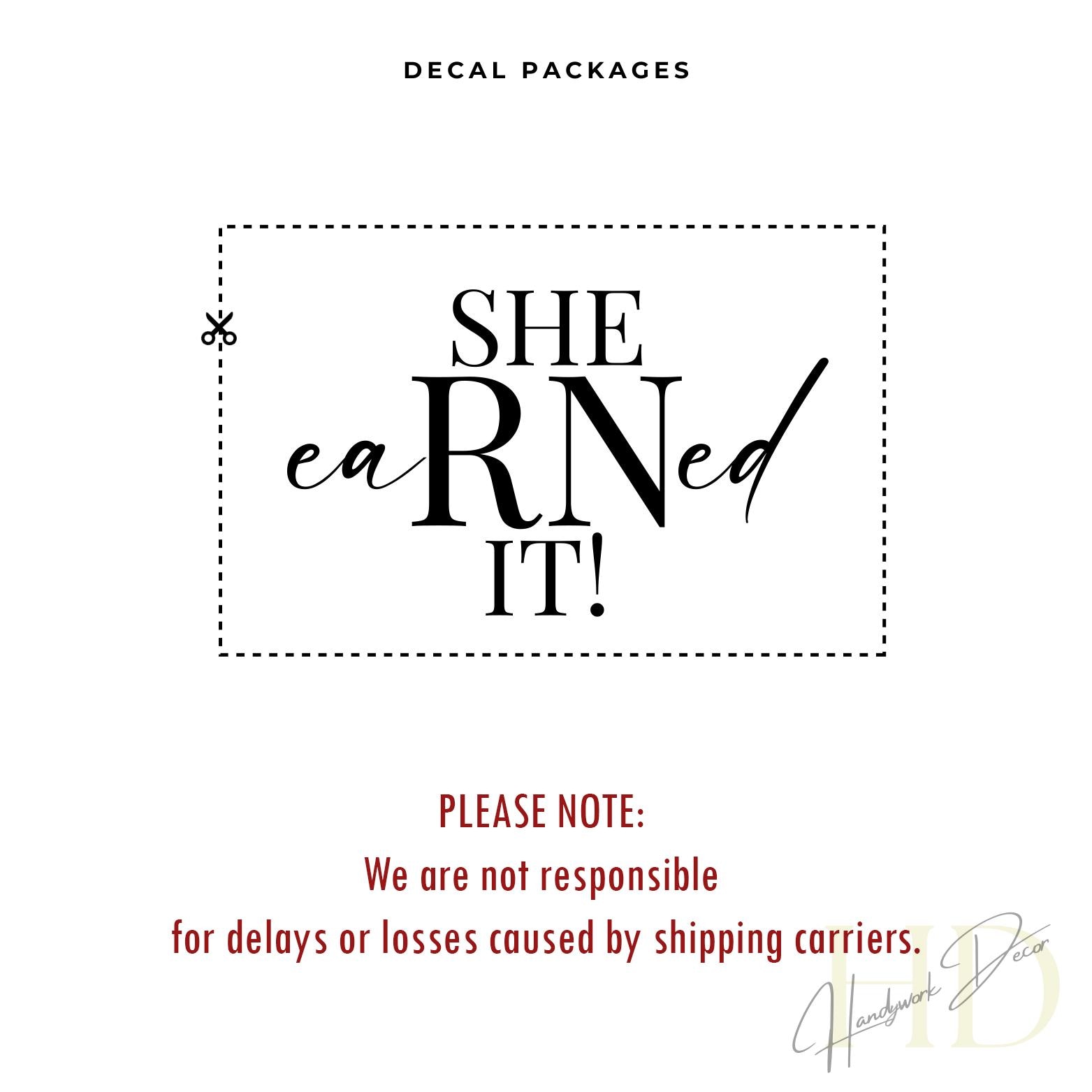 Earned Sign Graduation Nurse Decoration She Earned It! Custom Backdrop Grad Party ...