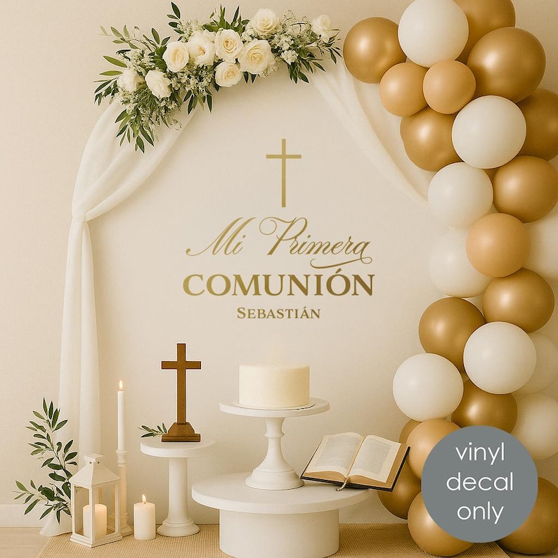 Mi Primera Comunión Personalized Decor Custom Name First Communion ...