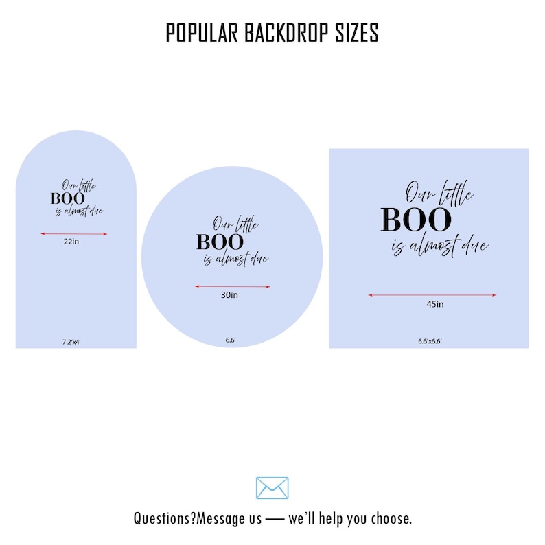 Our Little Boo is Almost Due Vinyl Decal for Baby Shower Backdrop ...