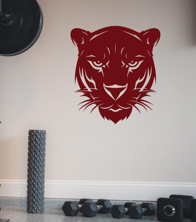 Wall Vinyl Decal Black Panther Big Cat Predator Jungle Style Animal ...