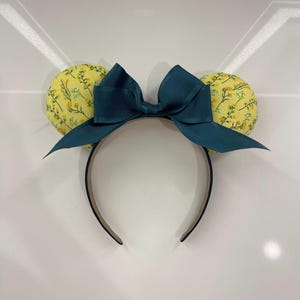 Disney Inspired Yellow and Green &#39;Garden Princess&#39; Mickey ears