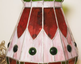 Beautiful vtg. Tiffany hanging lamp/ceiling shade