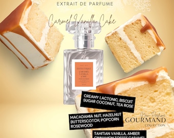 Caramel Vanilla Cake Perfume – Gourmand Fragrance, Long Lasting Extrait de Parfum