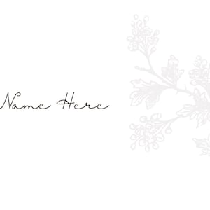 Handwritten Card with Name totally free