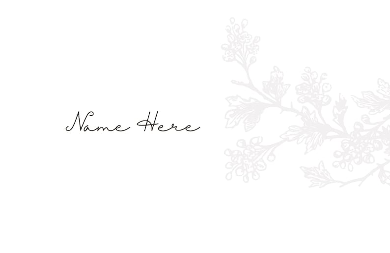 Handwritten Card with Name totally free