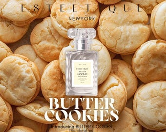 Butter Cookies Perfume – Sweet Gourmand Extrait De Perfum | 10ml Perfume Oil & Spray 30 ml | Organic Cozy  Gourmand  Dessert  | Perfume Oil