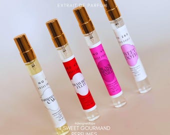 travel spray 10ml |  sweet gourmand edp | custom perfume gift |  bridesmaid gifts set of 4