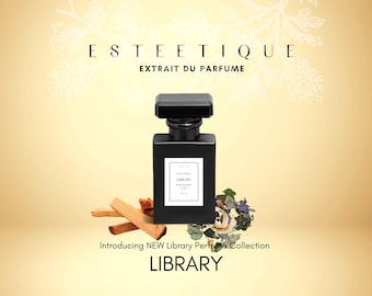 Library Book Scent Perfume, Sandalwood Patchouli, Gift for Book Lovers