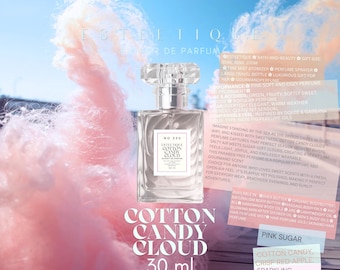 Cotton Candy Clouds dessert Extrait De Parfum | gourmand edp  | Foodie | long lasting |Concentrated |  oils | perfume | Patisserie Perfumery