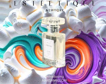 Perfume de algodón de azúcar Marshmallow - Gourmand Eau de Parfum, aroma juguetón