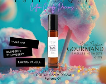 Cotton Candy Dream Perfume – Vegan Gourmand Scent, Travel Size