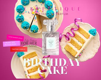 Gourmand lover Birthday Cake Perfume | Dessert Men attraction perfume | extrait de parfum  playful and nostalgic gifting idea for birthdays