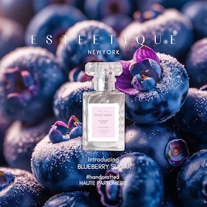 Blueberry Sugar Perfume – Sweet Fruity Gourmand – Summer Everyday Wear & Gift | Esteetique.com Holiday Gift for her