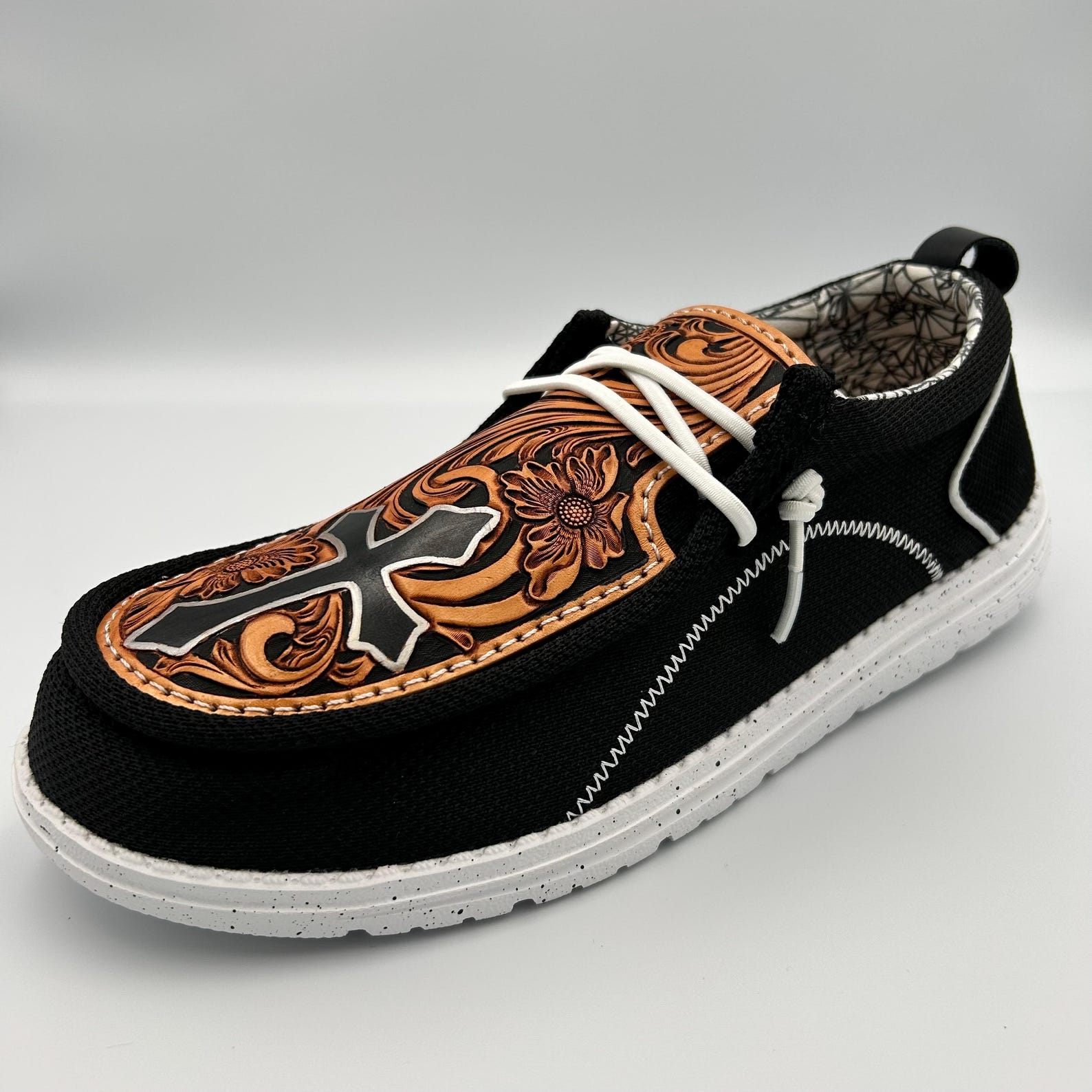 Double R Western Tooled Leather Shoes -