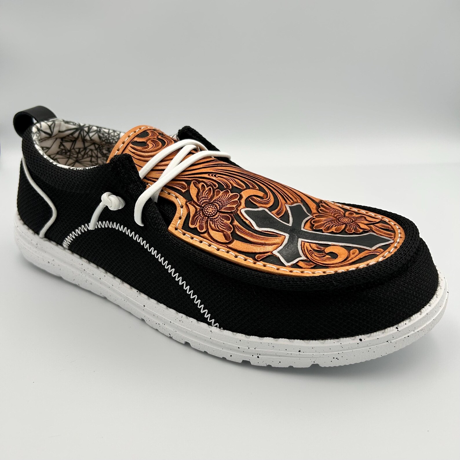 Double R Western Tooled Leather Shoes -