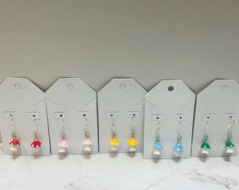 Orecchini A Fungo In Argento 925 Con Zirconia - Regalo Per Donne E Ragazze - Confezione Regalo