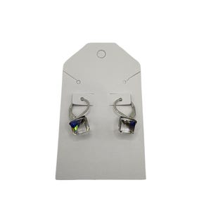 Color Changing Crytal Cube Drop Earrings
