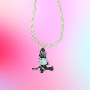 Miffy / Nijntje pearl necklace with vintage charm
