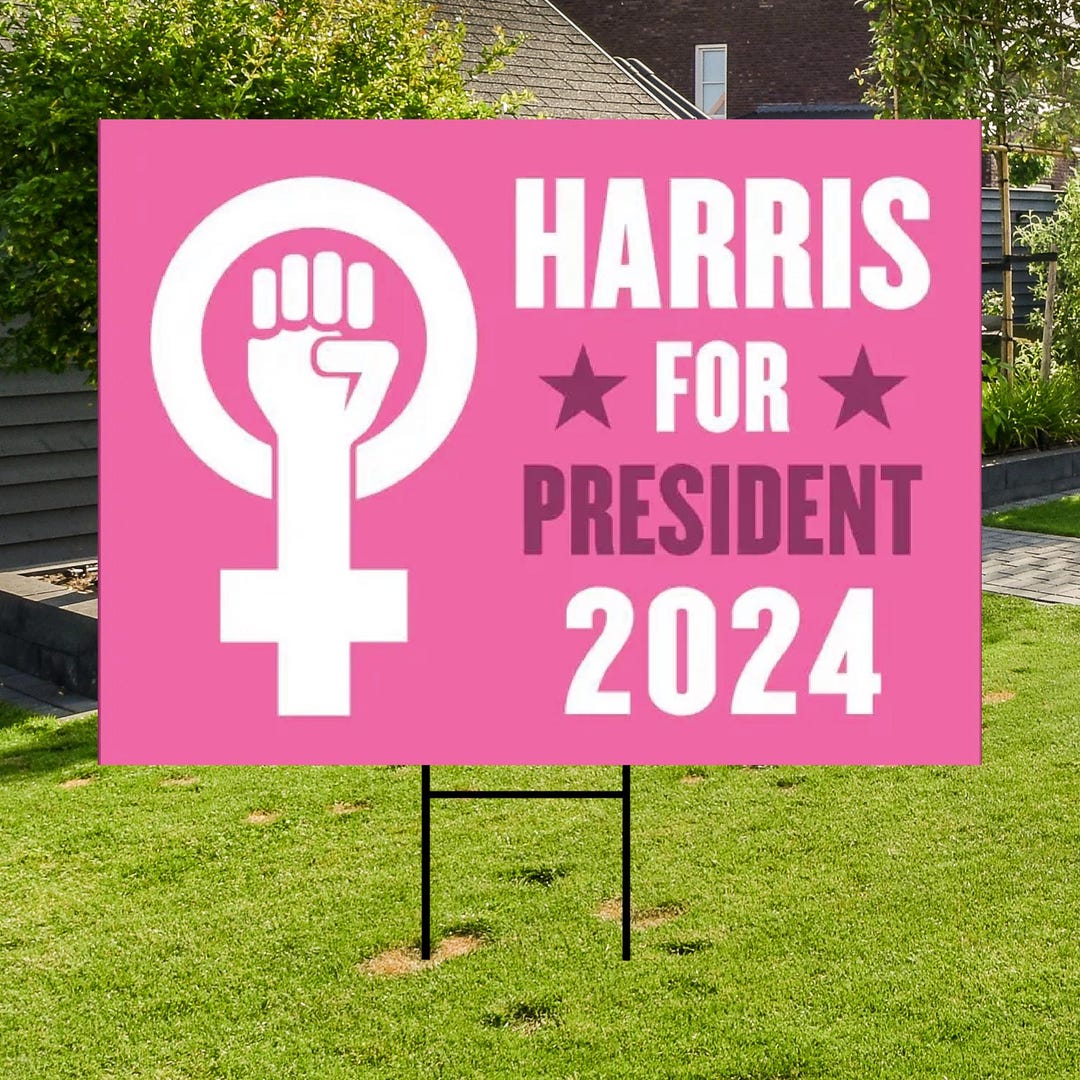 Kamala Harris 2024 Yard Sign Coroplast Harris for President 2024 Lawn ...