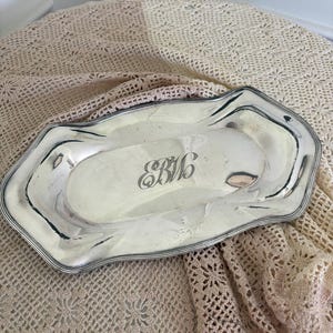 米国ヴィンテージ F.B. Rogers 銀仕上げ皿 Fb Rogers Silver Plate Tray - Etsy