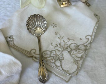 Antique EPNS Sugar Sifter Spoon – Sheffield England Silver Plate