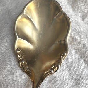 Vintage Silver Plate Serving Spoon – Orleans Shell Pattern 8.75"