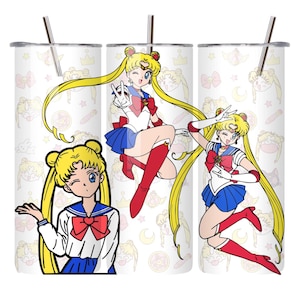 Sailor Moon Tumbler: Luna & Artemis 20oz Stainless Steel