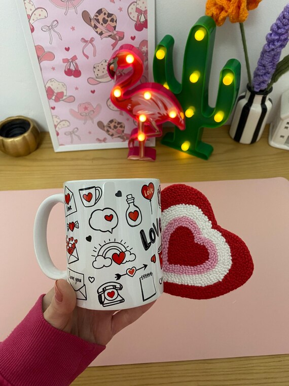 Catch And Keeper Valentine's Day Custom Printed Mug Set 2 Pack 330ml