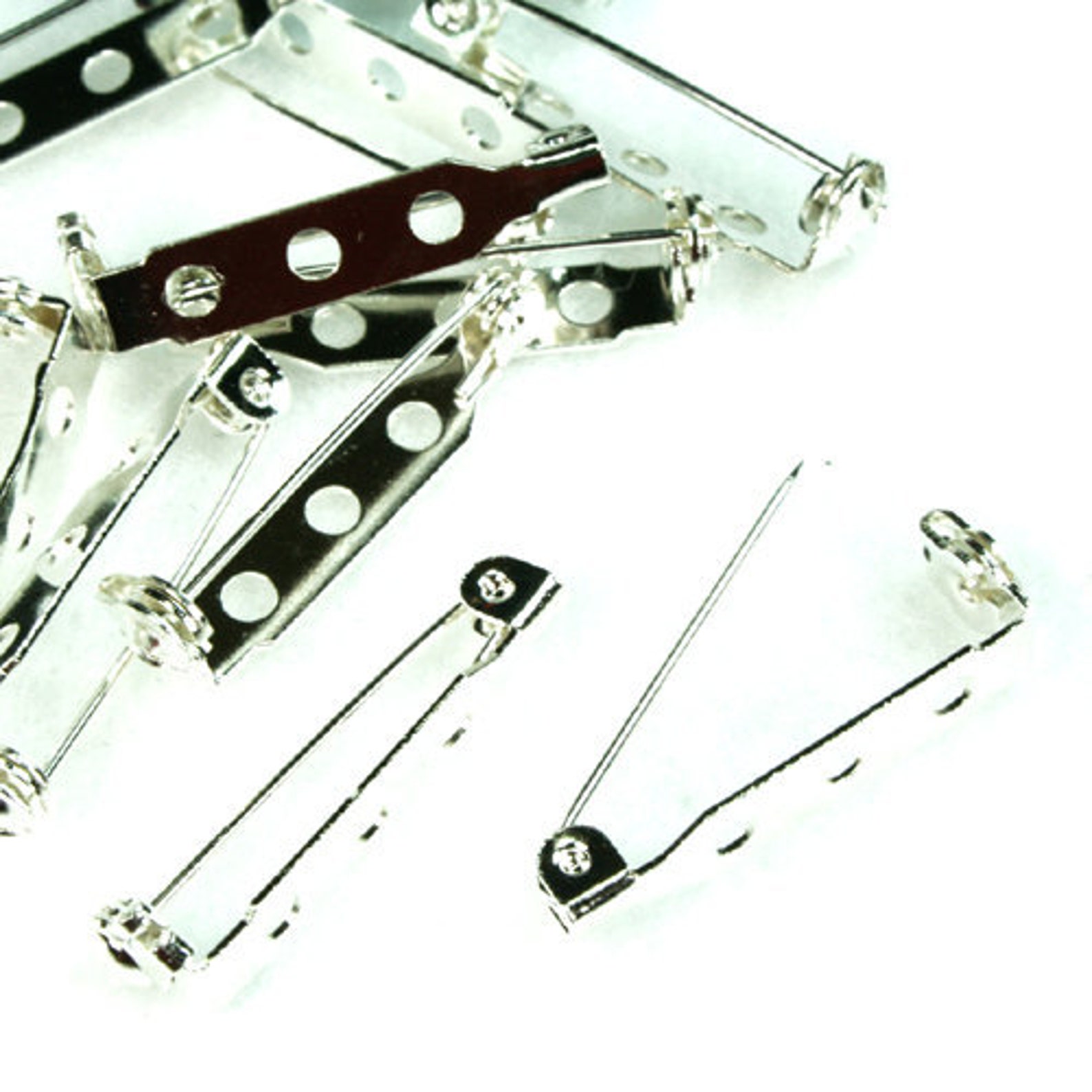 Brooch Safety Bar Pin 28mm With Safety Lock Featuresilver Etsy